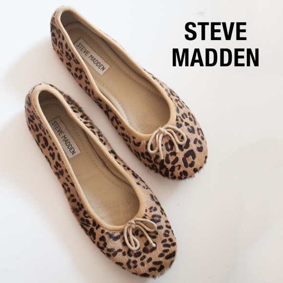 Steve Madden Shoes - STEVE MADDEN Rudin Leopard Print Ballet Flats